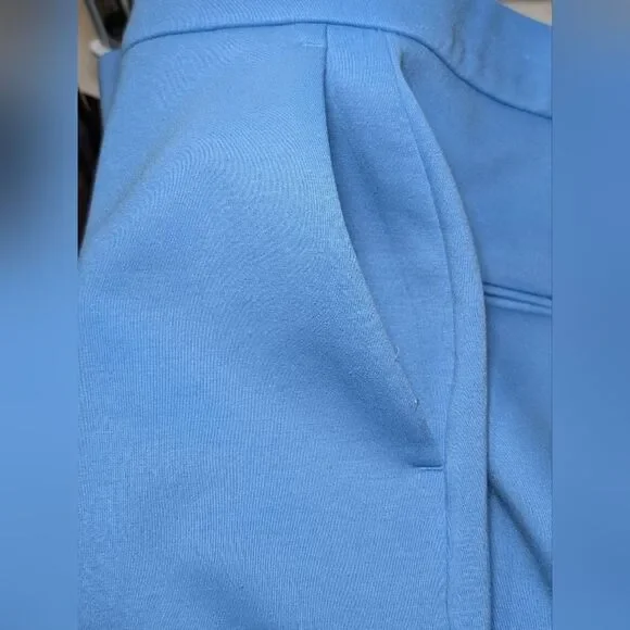 Ann Taylor Eva Fit High Rise Ankle Pants Size 8 Blue Career Office Spring - Picture 10 of 10